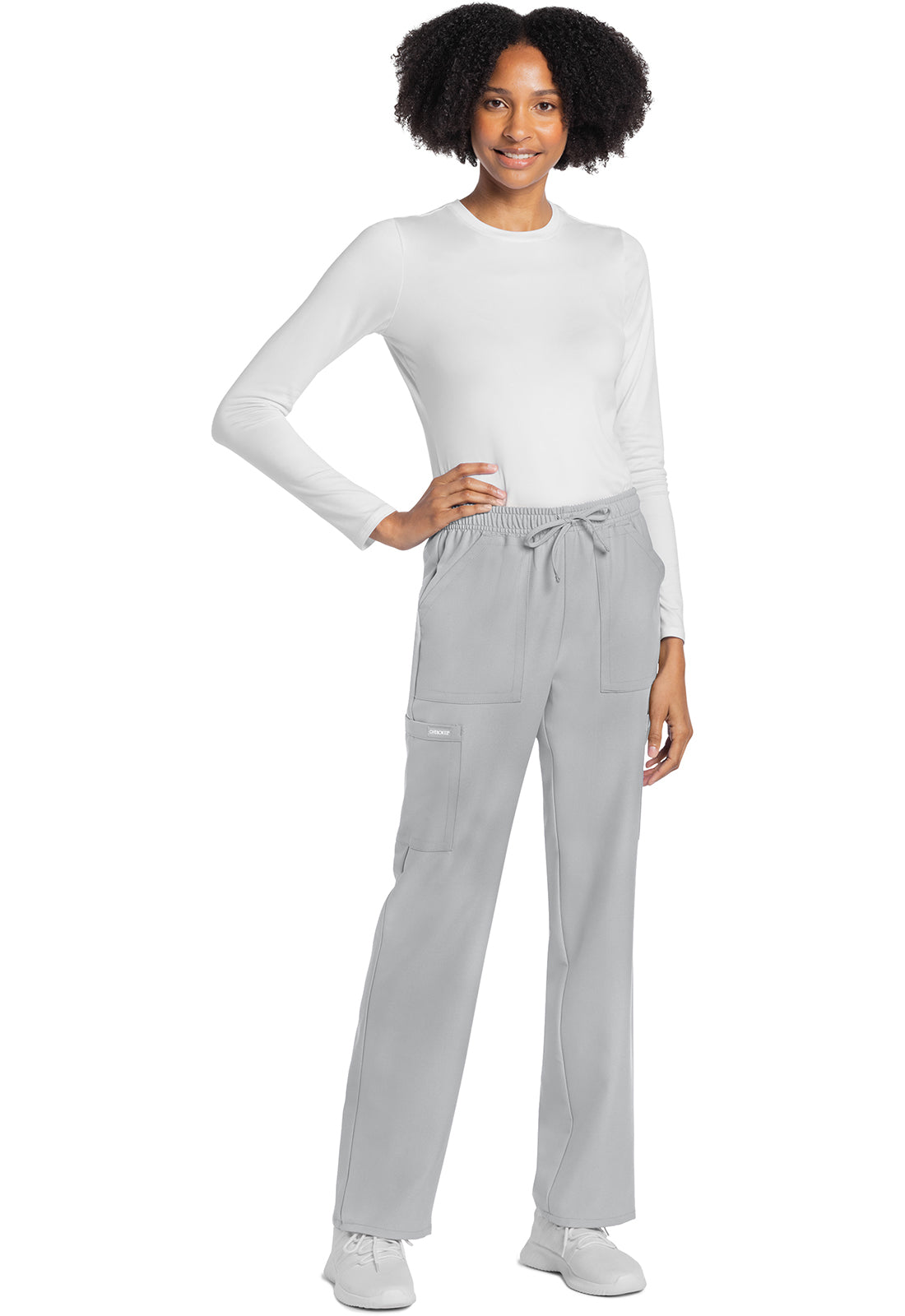 Cherokee Rechte broek met middelhoge taille en elastische tailleband met trekkoord CKE272A