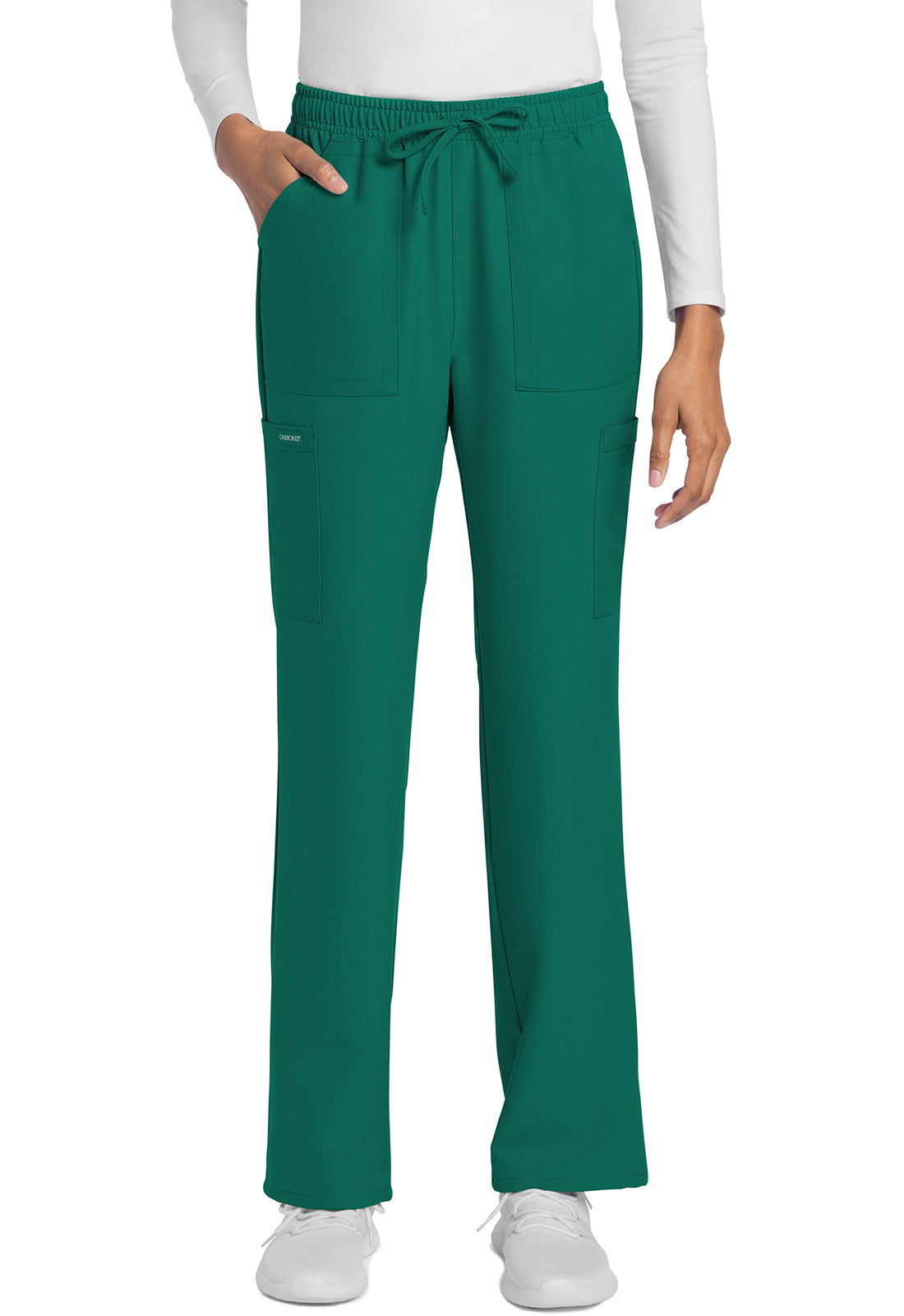Cherokee Rechte broek met middelhoge taille en elastische tailleband met trekkoord CKE272A