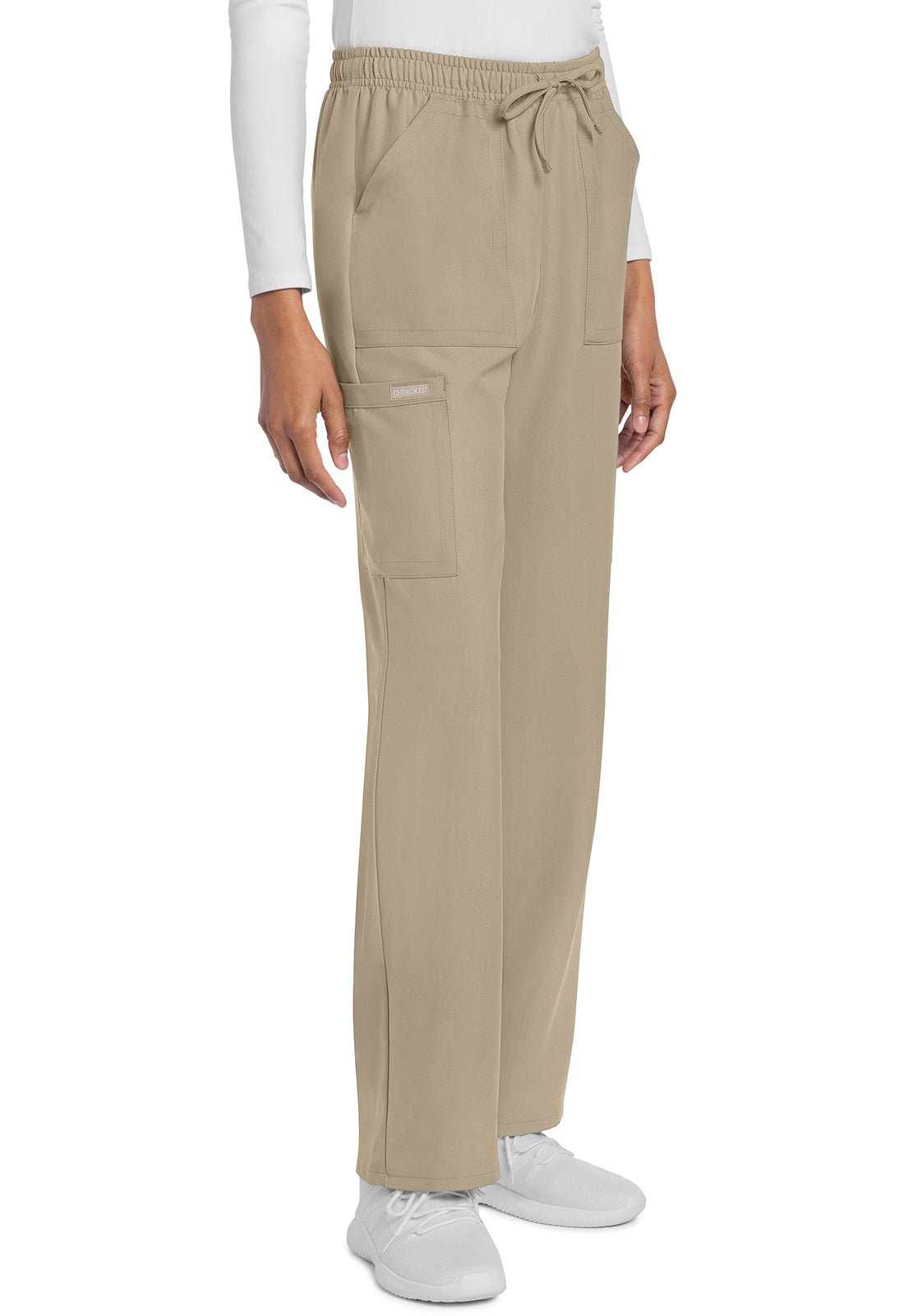 Cherokee Rechte broek met middelhoge taille en elastische tailleband met trekkoord CKE272A