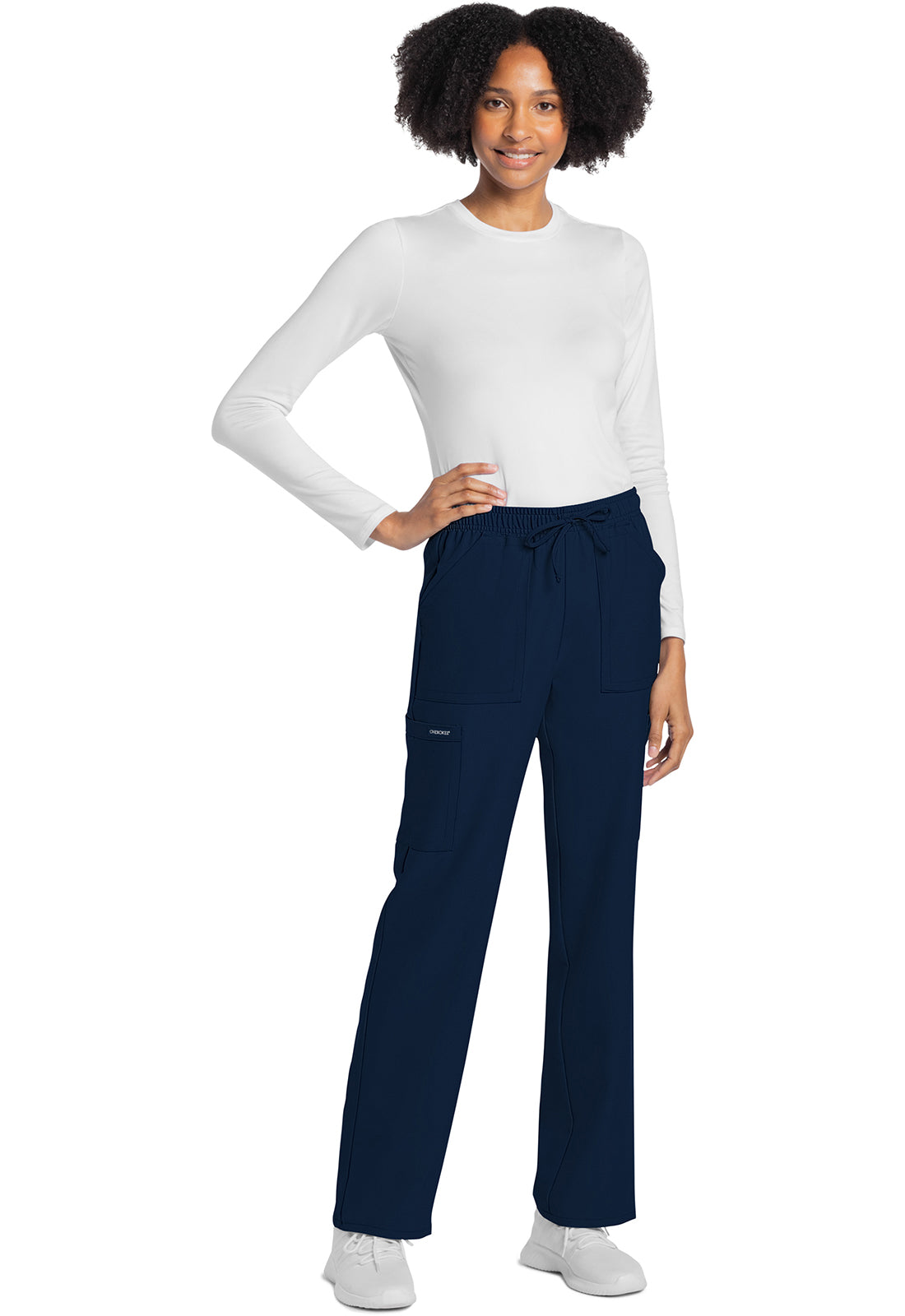 Cherokee Rechte broek met middelhoge taille en elastische tailleband met trekkoord CKE272A