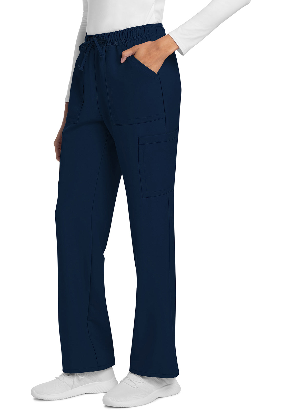 Cherokee Rechte broek met middelhoge taille en elastische tailleband met trekkoord CKE272A