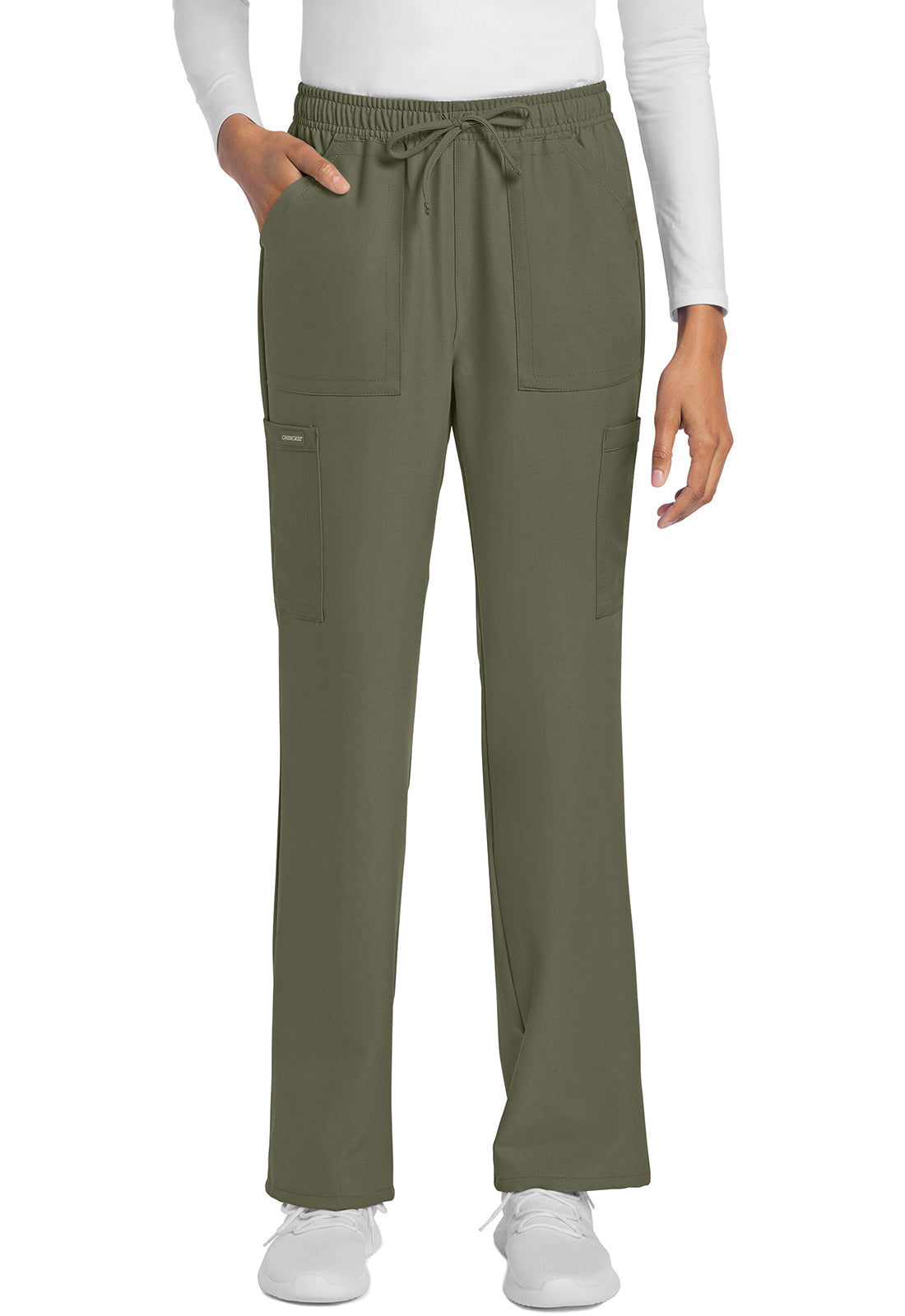 Cherokee Rechte broek met middelhoge taille en elastische tailleband met trekkoord CKE272A