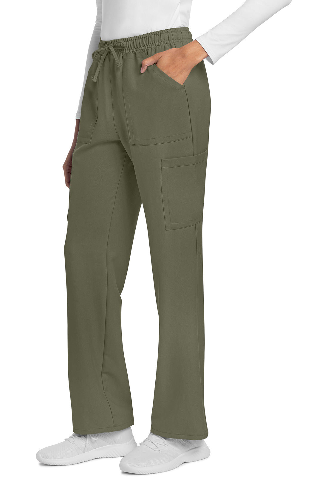 Cherokee Rechte broek met middelhoge taille en elastische tailleband met trekkoord CKE272A