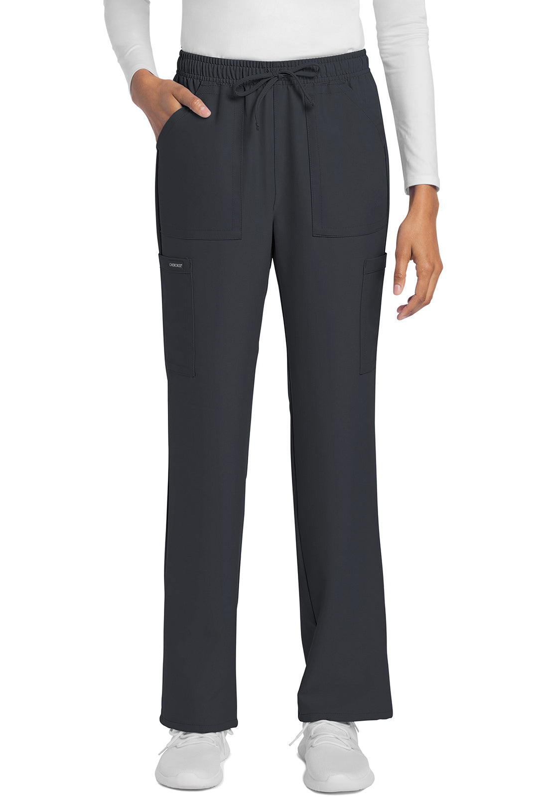 Cherokee Rechte broek met middelhoge taille en elastische tailleband met trekkoord CKE272A