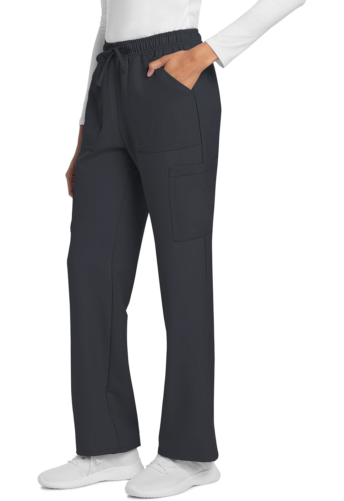 Cherokee Rechte broek met middelhoge taille en elastische tailleband met trekkoord CKE272A