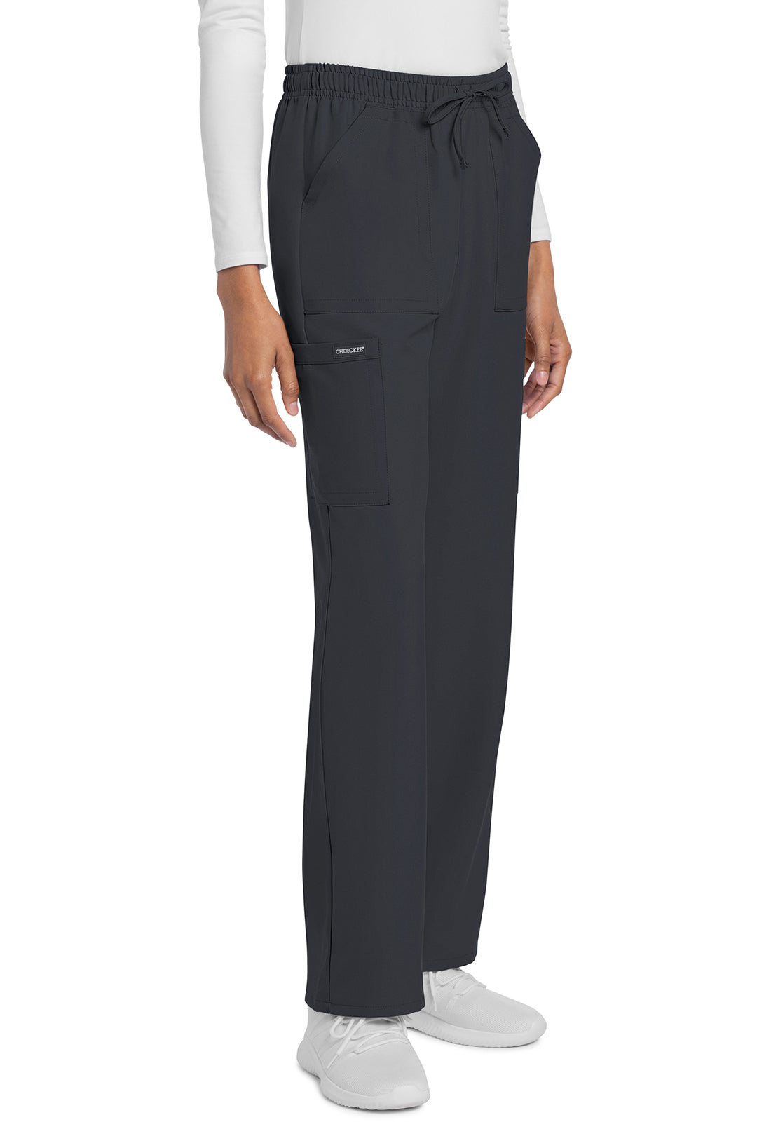 Cherokee Rechte broek met middelhoge taille en elastische tailleband met trekkoord CKE272A