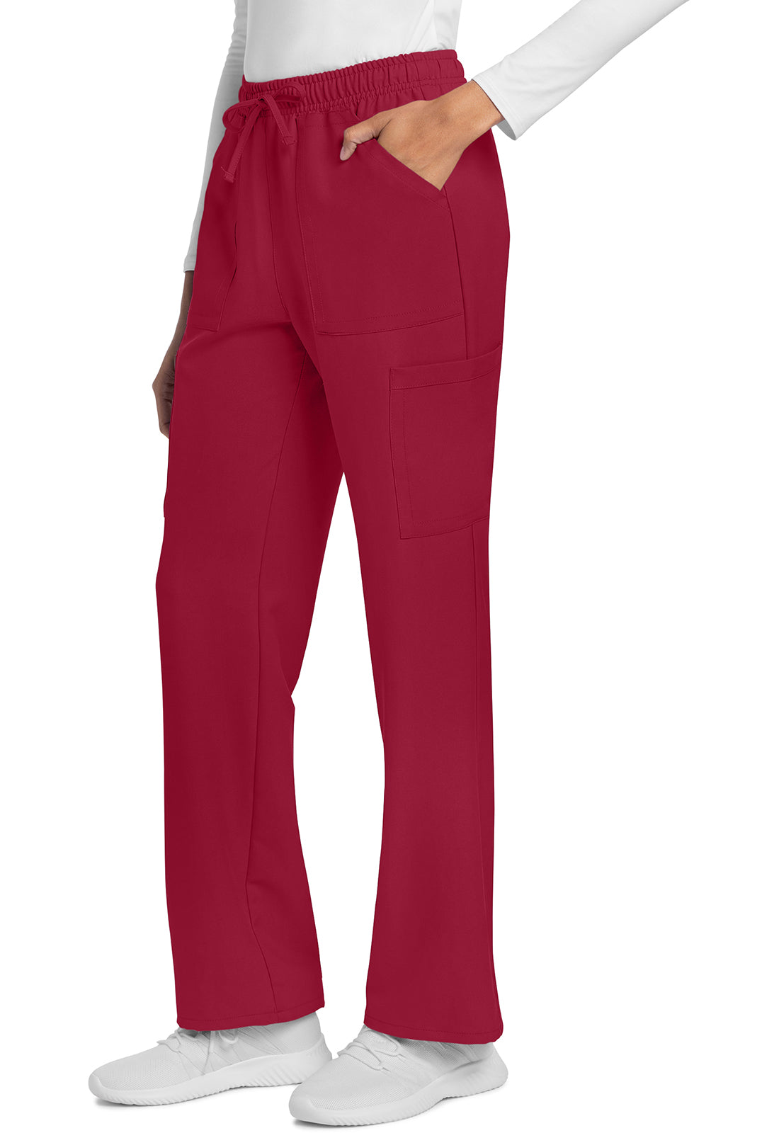 Cherokee Rechte broek met middelhoge taille en elastische tailleband met trekkoord CKE272A