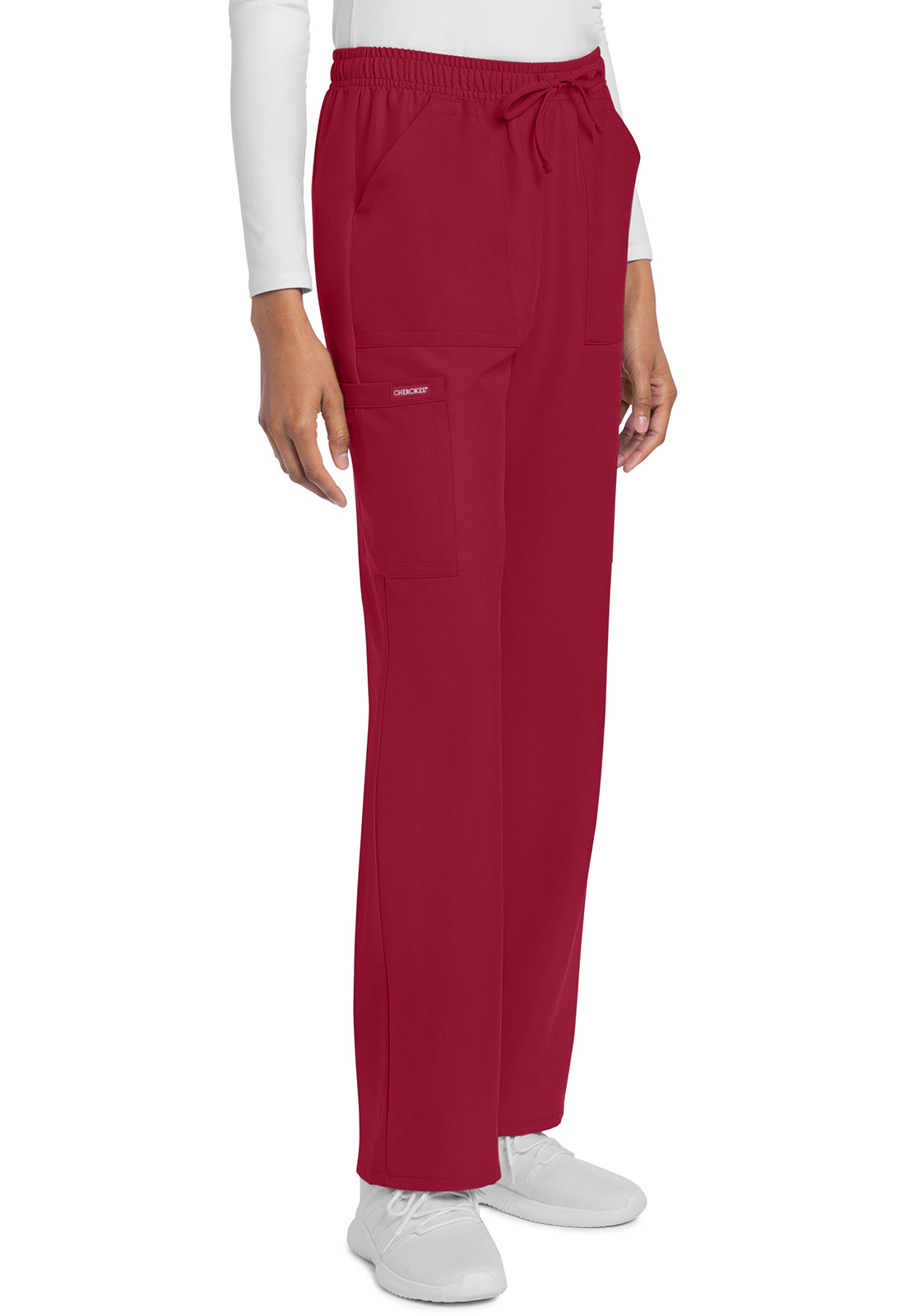 Cherokee Rechte broek met middelhoge taille en elastische tailleband met trekkoord CKE272A