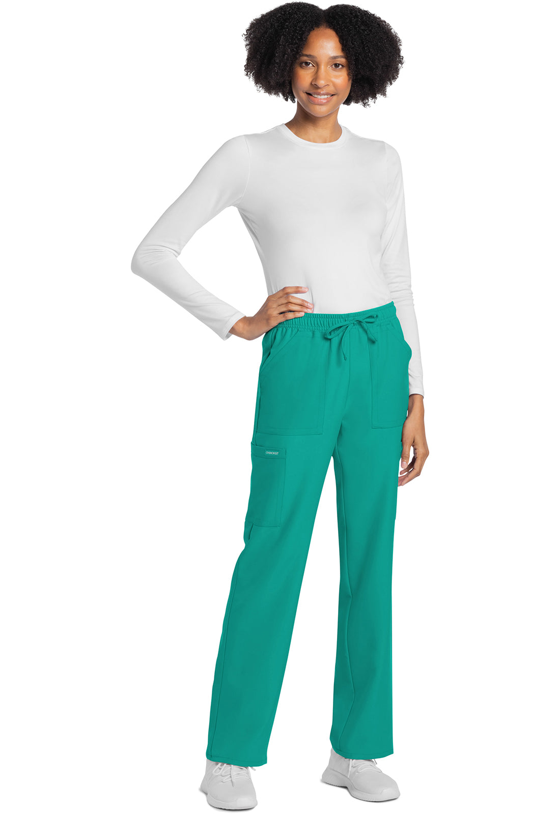 Cherokee Rechte broek met middelhoge taille en elastische tailleband met trekkoord CKE272A