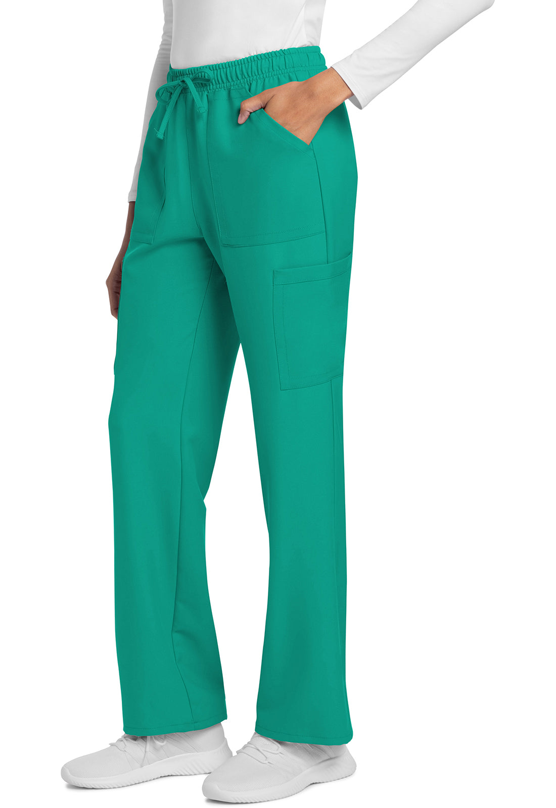 Cherokee Rechte broek met middelhoge taille en elastische tailleband met trekkoord CKE272A