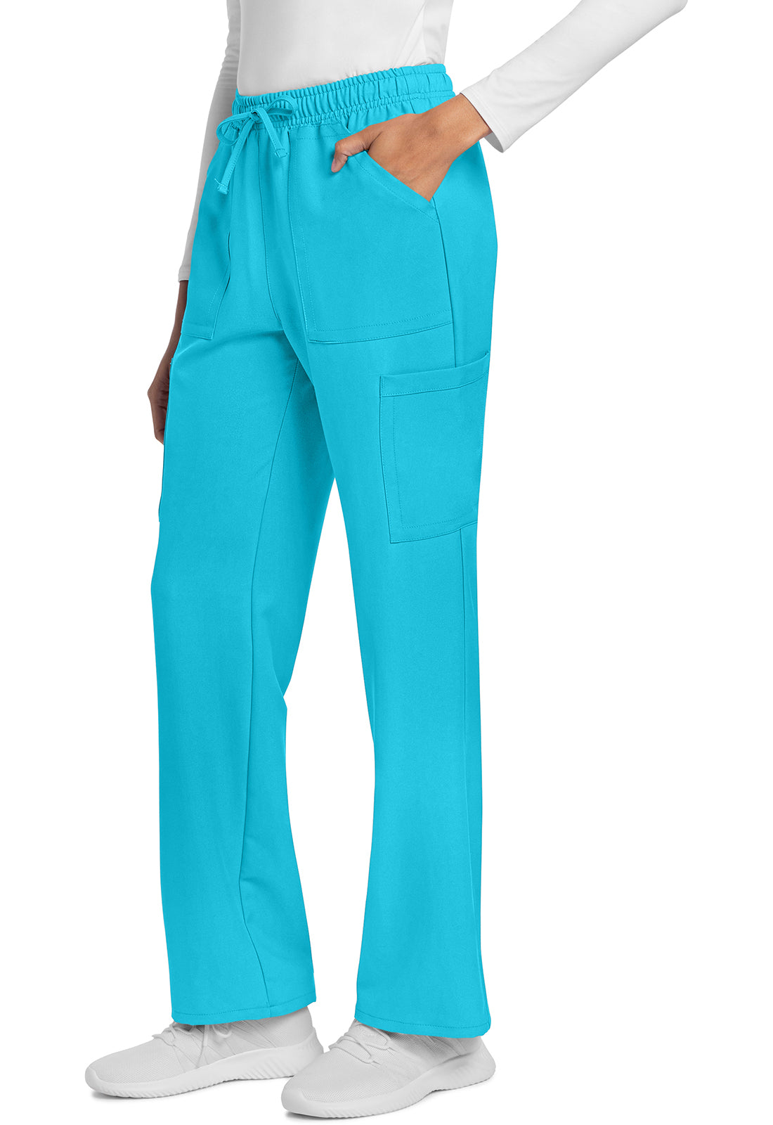 Cherokee Rechte broek met middelhoge taille en elastische tailleband met trekkoord CKE272A