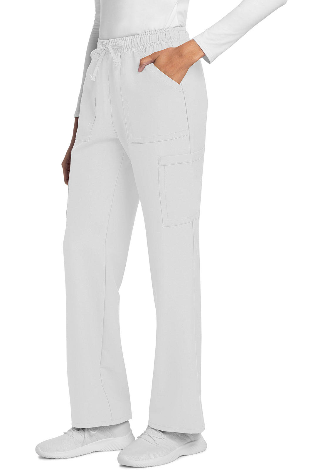 Cherokee Rechte broek met middelhoge taille en elastische tailleband met trekkoord CKE272A