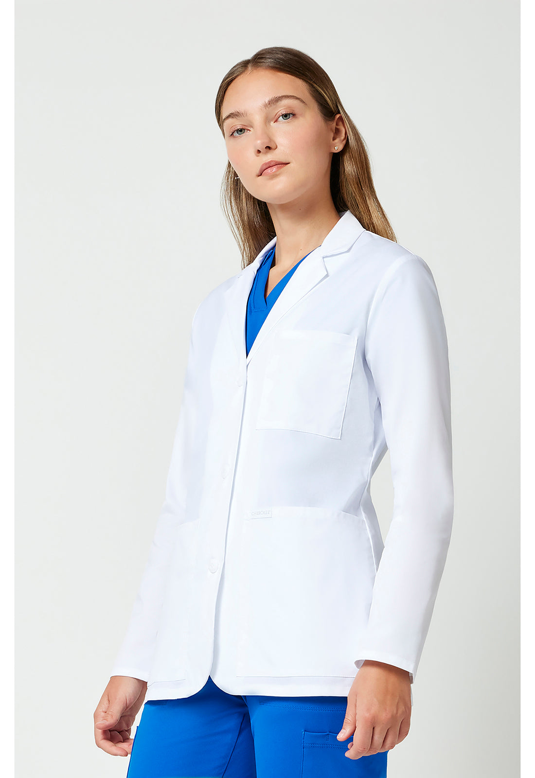 28" consultatiejas met prinsessennaden en mechanische stretch CKE451