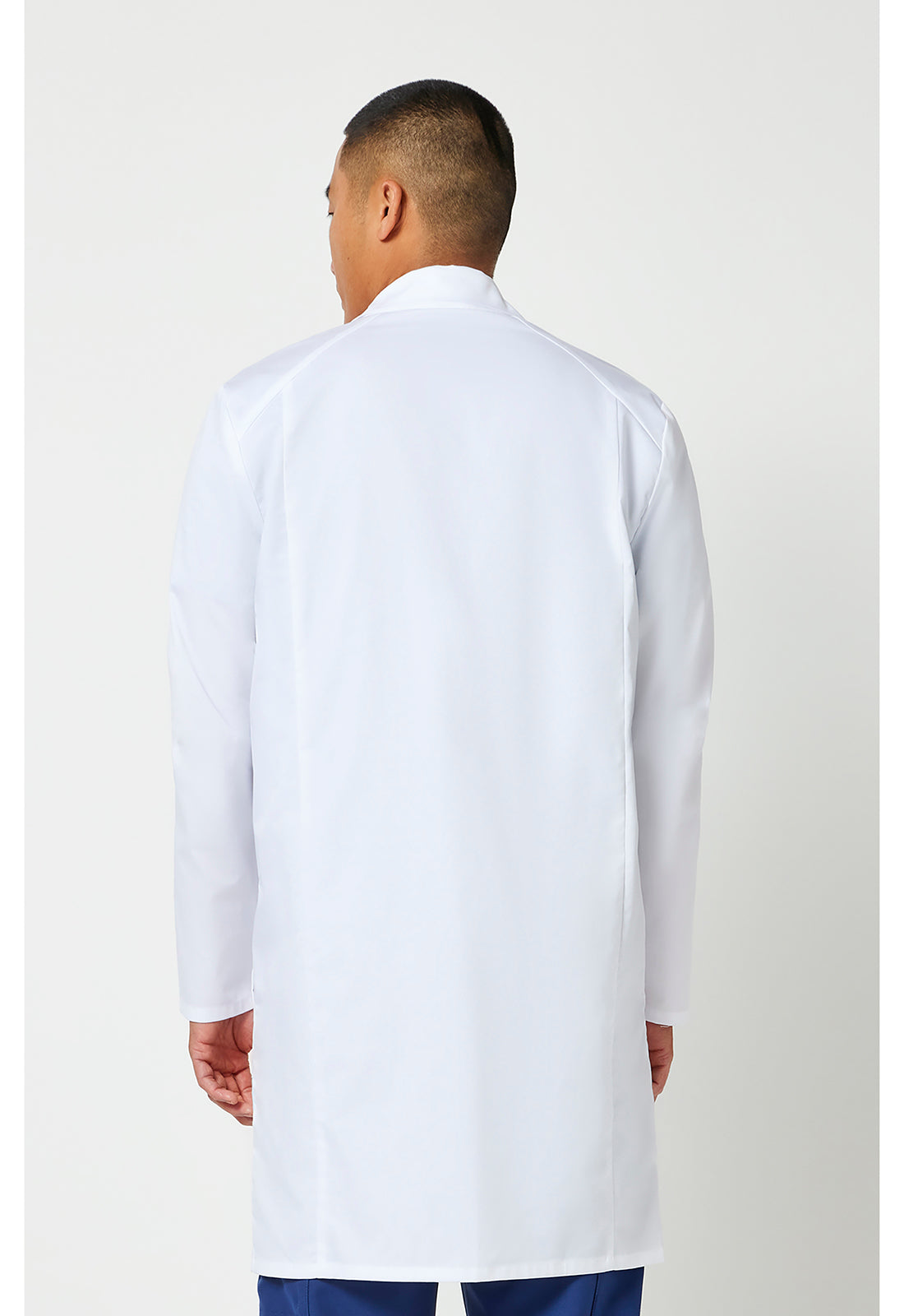 38" unisex laboratoriumjas met reverskraag en mechanische stretch CKE460