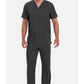 Heren T-shirt met V-hals met ribgebreide panelen en 360° stretch CKE900A