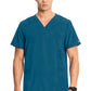 Heren T-shirt met V-hals met ribgebreide panelen en 360° stretch CKE900A