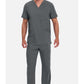 Heren T-shirt met V-hals met ribgebreide panelen en 360° stretch CKE900A