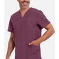 Heren T-shirt met V-hals met ribgebreide panelen en 360° stretch CKE900A