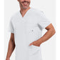 Heren T-shirt met V-hals met ribgebreide panelen en 360° stretch CKE900A