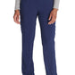 Pull-on broek met normale taille en taps toelopende pijpen met elastische tailleband en 360° stretch
