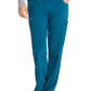 Middelhoge taille broek met rechte pijpen en trekkoord dames met 360° stretch en cargozakken DKE010