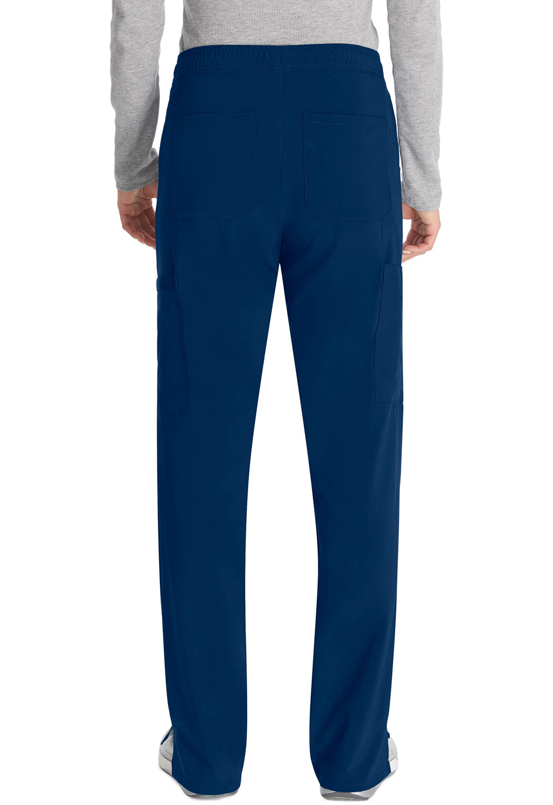 Middelhoge taille broek met rechte pijpen en trekkoord dames met 360° stretch en cargozakken DKE010