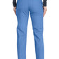 Pull-on broek met middelhoge taille en taps toelopende pijpen met elastische tailleband en cargozakken