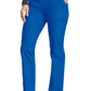 Pull-on broek met middelhoge taille en taps toelopende pijpen met elastische tailleband en cargozakken