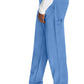 Herenbroek met middelhoge taille en rechte pijpen met elastische tailleband en 2-way stretch