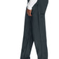 Herenbroek met middelhoge taille en rechte pijpen met elastische tailleband en 2-way stretch