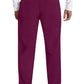 Herenbroek met middelhoge taille en rechte pijpen met elastische tailleband en 2-way stretch