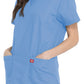 Unisex top en broek set met V-hals en taps toelopende broek met trekkoord