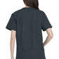 Unisex top en broek set met V-hals en taps toelopende broek met trekkoord
