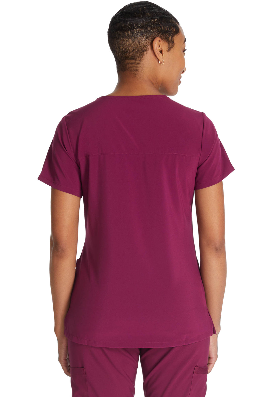 Nep-wikkeltop dames met moderne pasvorm en 360° stretch