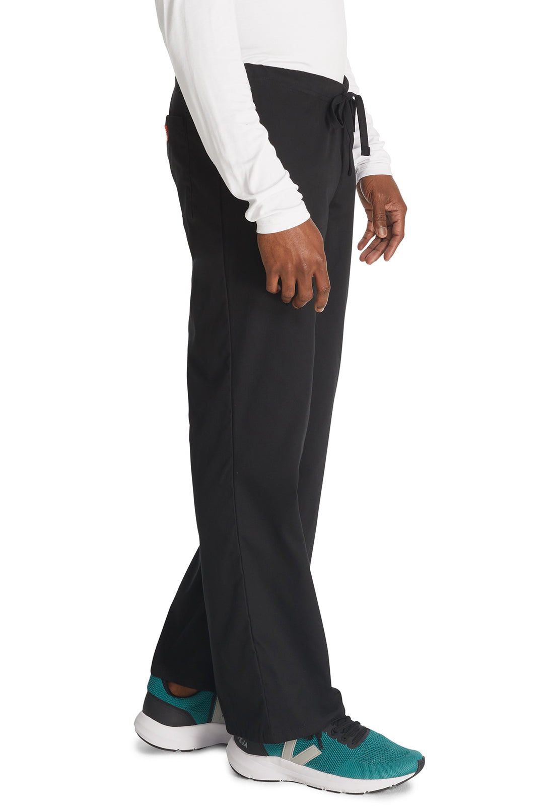 Unisex broek met trekkoord met elastische tailleband en rechte pijpen