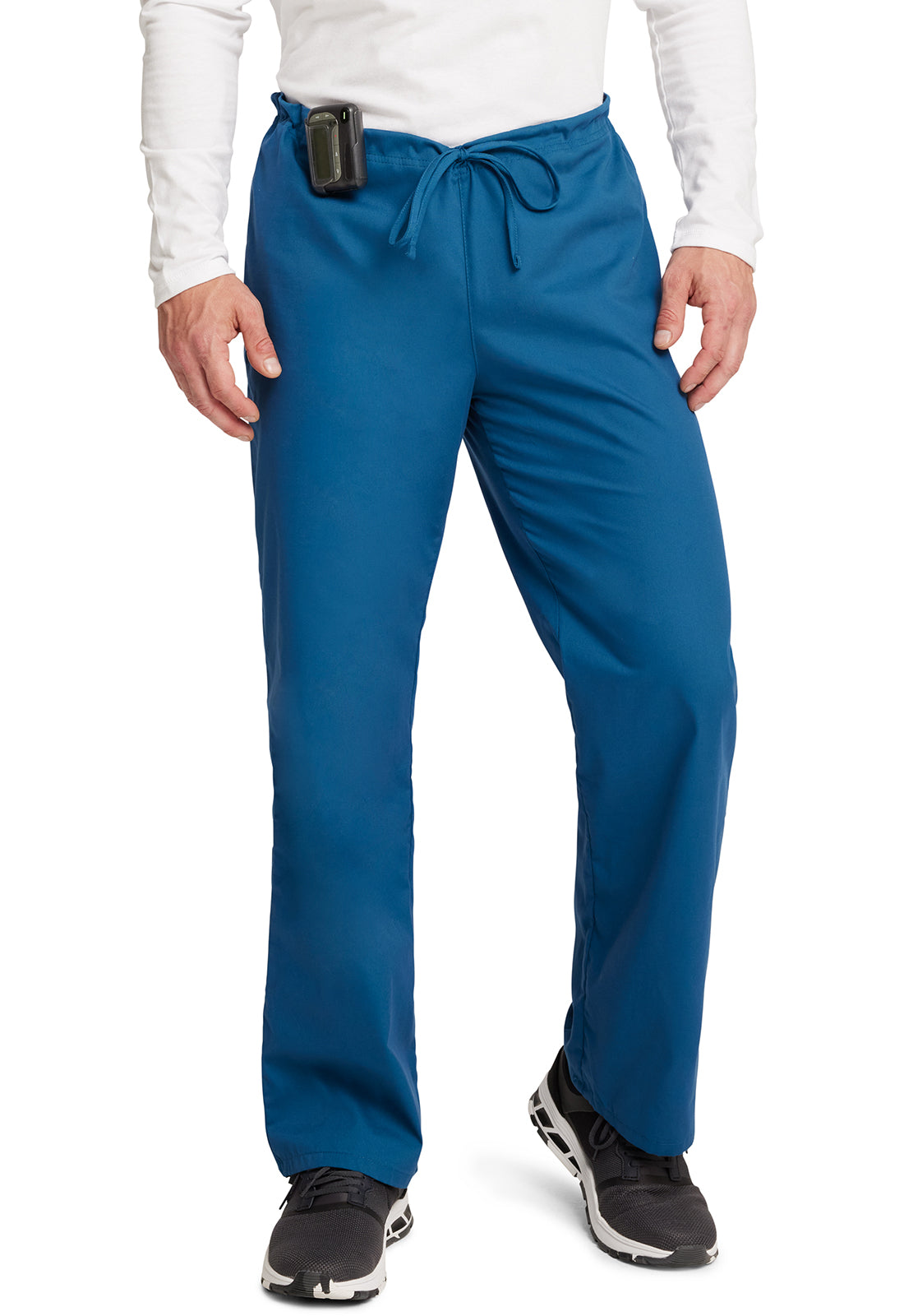 Unisex broek met trekkoord met elastische tailleband en rechte pijpen