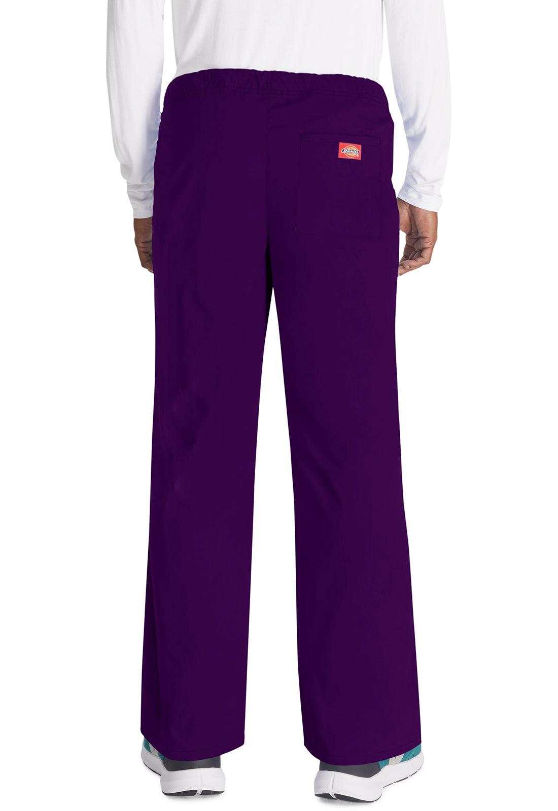 Unisex broek met trekkoord met elastische tailleband en rechte pijpen