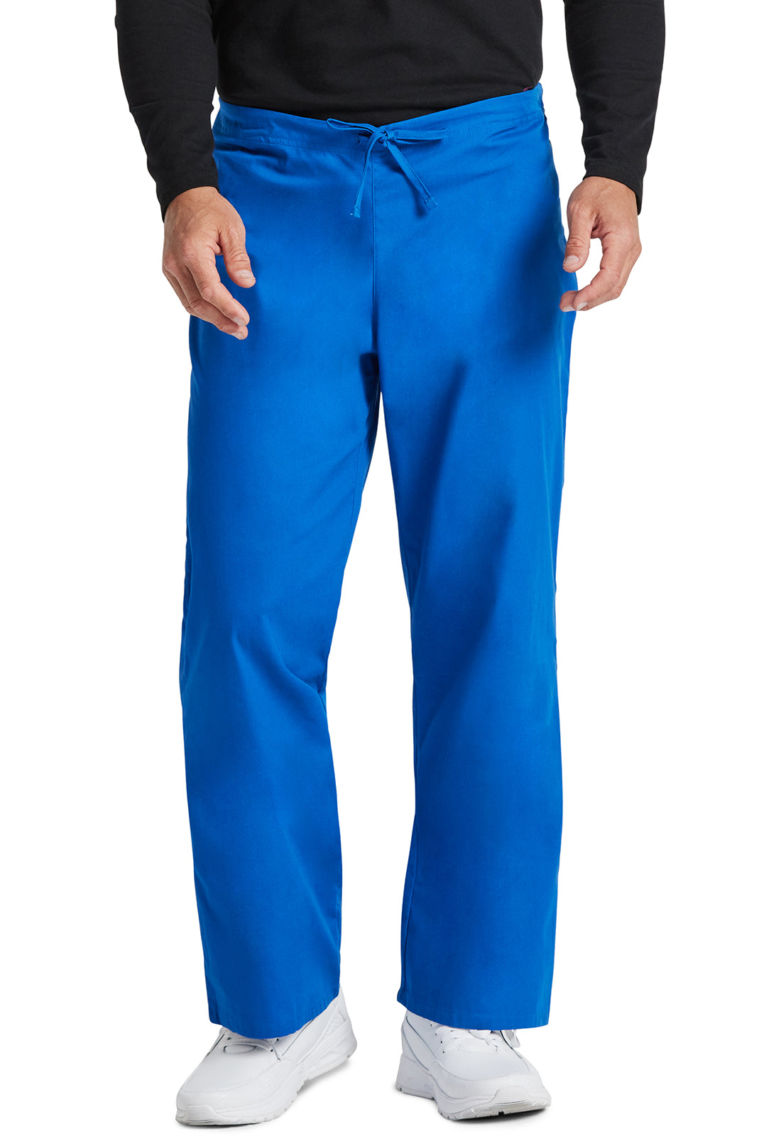 Unisex broek met trekkoord met elastische tailleband en rechte pijpen