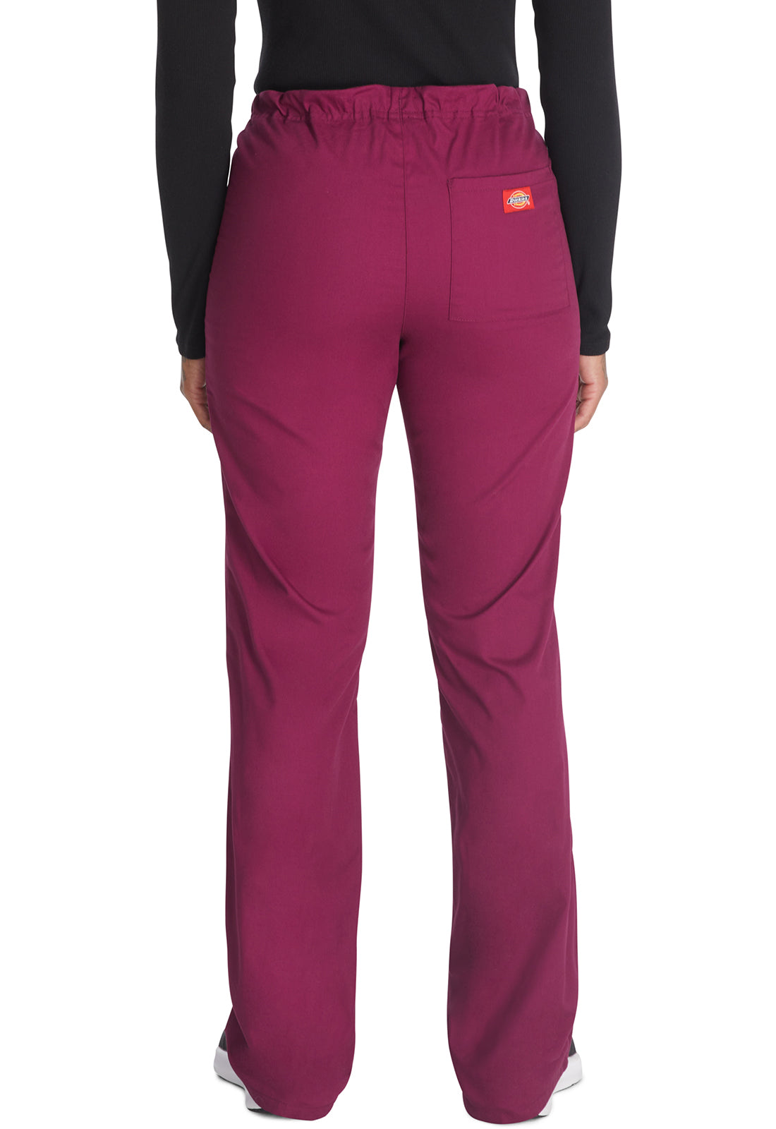 Unisex broek met trekkoord met elastische tailleband en rechte pijpen
