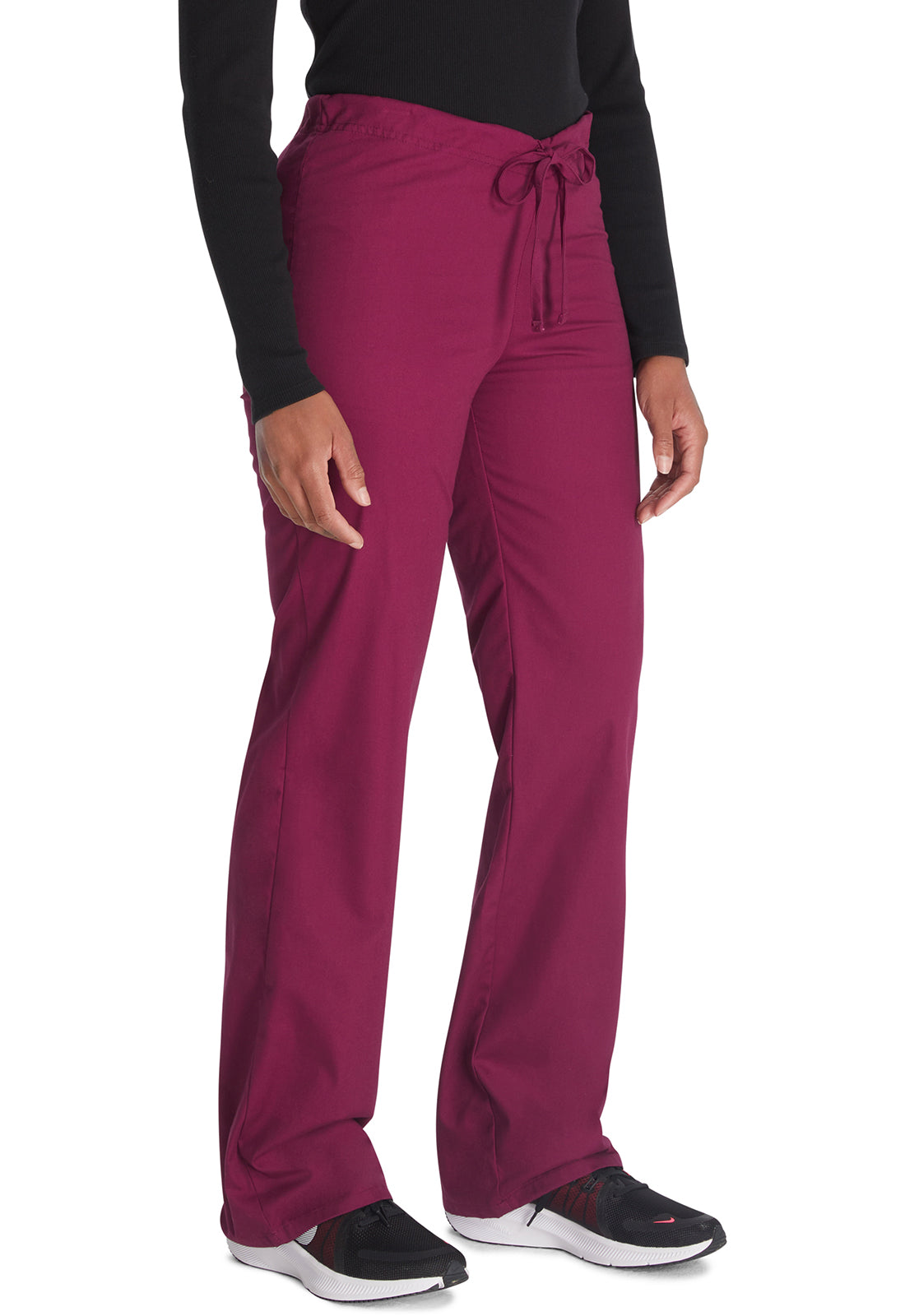 Unisex broek met trekkoord met elastische tailleband en rechte pijpen