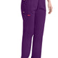 Broek met natuurlijke taille en taps toelopende pijpen dames met elastische tailleband en cargozakken