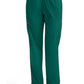 Broek met natuurlijke taille en taps toelopende pijpen dames met elastische tailleband en cargozakken