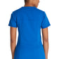 Top met V-hals en ribgebreide panelen dames met contemporary fit en stretchstof