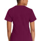 Top met V-hals en ribgebreide panelen dames met contemporary fit en stretchstof