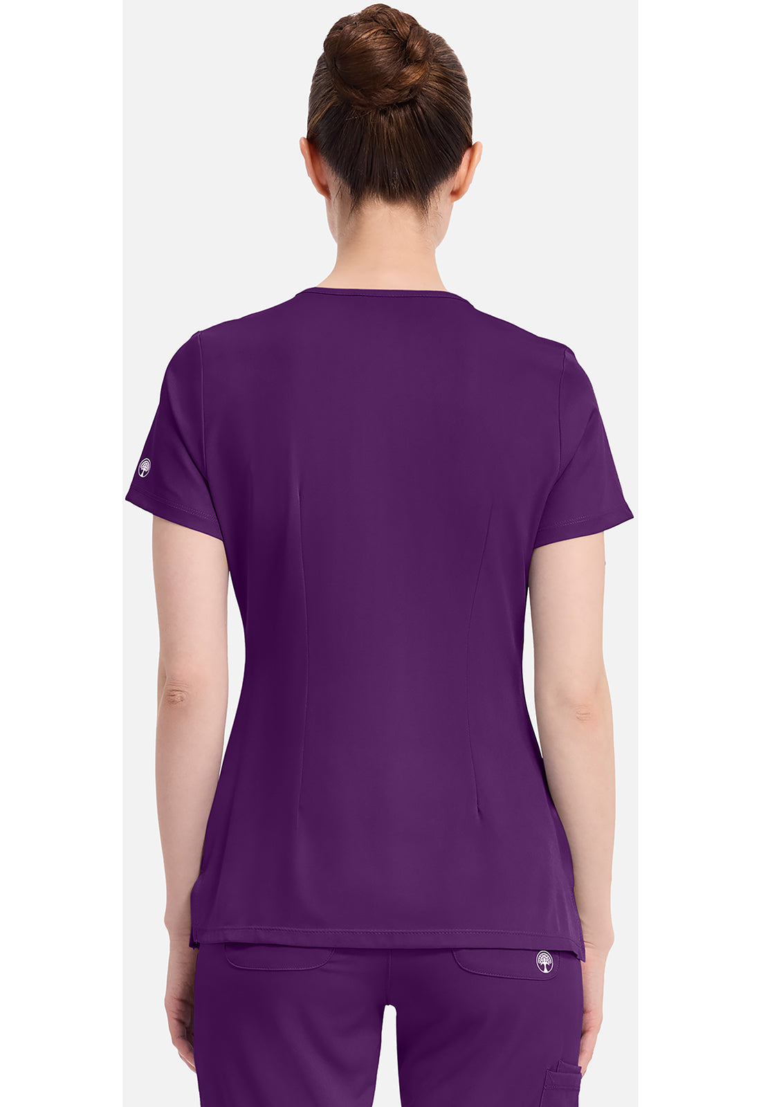 Monica Top dames met V-hals en moderne pasvorm met stretchmateriaal