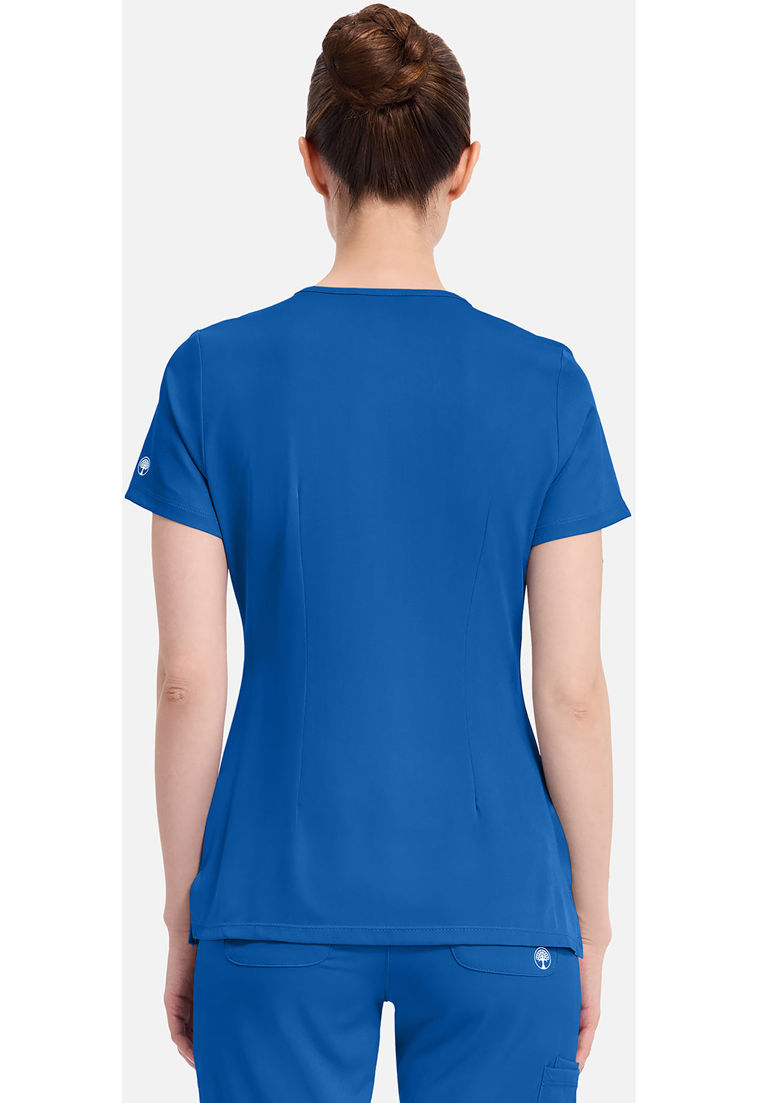 Monica Top dames met V-hals en moderne pasvorm met stretchmateriaal