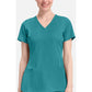 Monica Top dames met V-hals en moderne pasvorm met stretchmateriaal