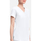 Monica Top dames met V-hals en moderne pasvorm met stretchmateriaal