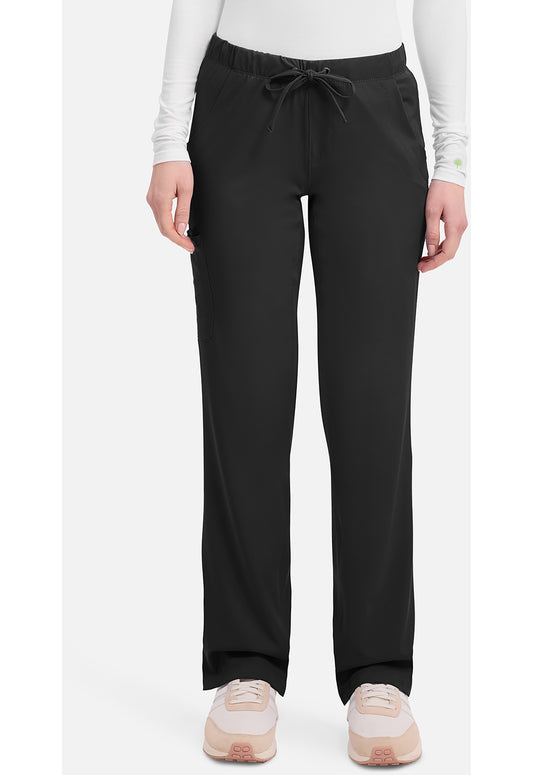 Rebecca Pant dames met middelhoge taille en rechte pijpen