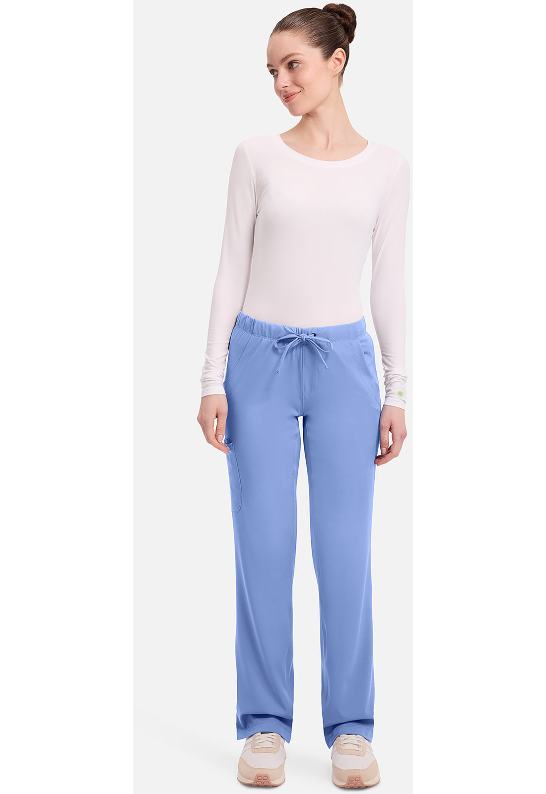 Rebecca Pant dames met middelhoge taille en rechte pijpen